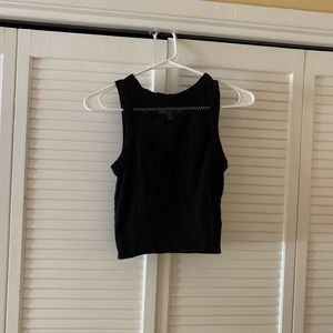 CUTE MESH TOP BLACK TOP ❤️